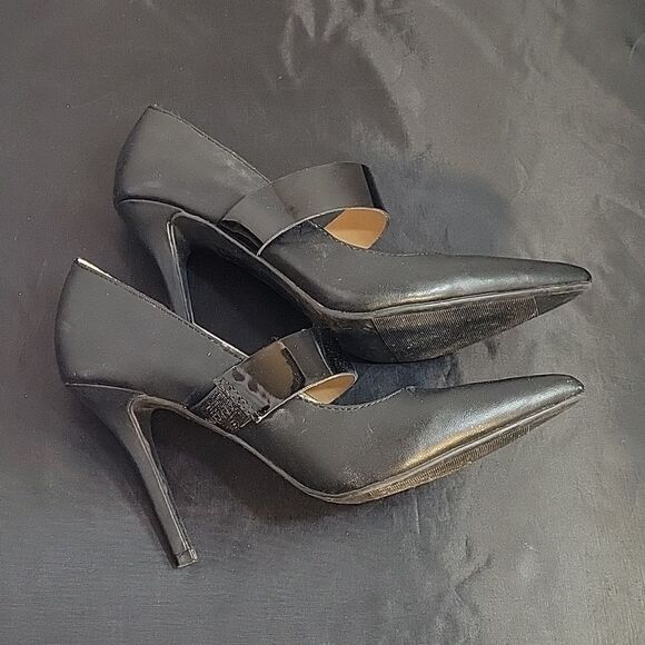 FOREVER 21 POINTED TOE HIGH HEEL STILETTOS ONE STRAP BAND PUMP SHOES - Picture 9 of 12